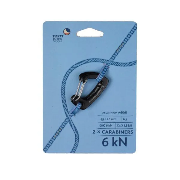 Ticket to the Moon Ticket to the Moon Ultraleichte Karabiner 6kN (2 Stk) – Produktbild 4 von 6