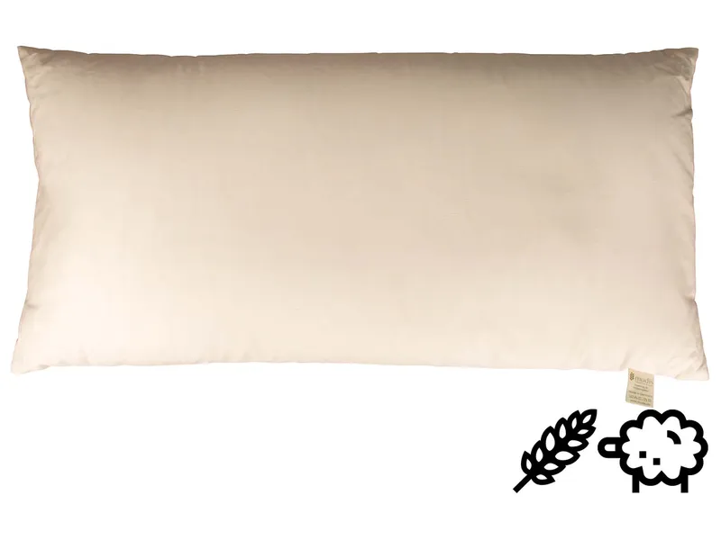 mudis mudis Kopfkissen 40 x 80 cm Dinkelspelz/Schafschurwolle – Produktbild 1 von 1