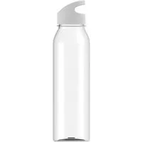elasto elasto Trinkflasche "Wave" 600 ml – Wasserflasche für Sport & Freizeit, Transparent, – Produktbild 1 von 1