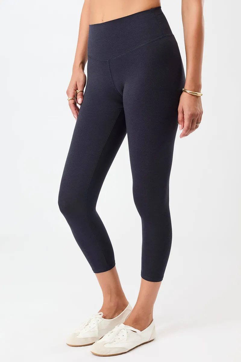 mandala MANDALA Damen vegan Leggings Cropped Best Night Himmelblau, Extra dunkelblau, – Produktbild 2 von 2