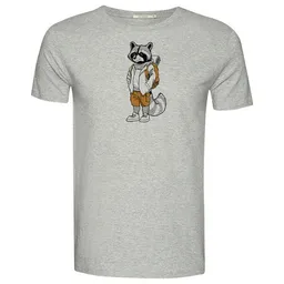GreenBomb GREENBOMB Print T-Shirt Animal Raccoon Hike Guide – Produktbild 1 von 1