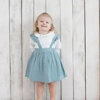 OrganicEra OrganicEra Babykleid aus Bio-Musselin mit Rüschen, Aqua – Produktbild 1 von 1