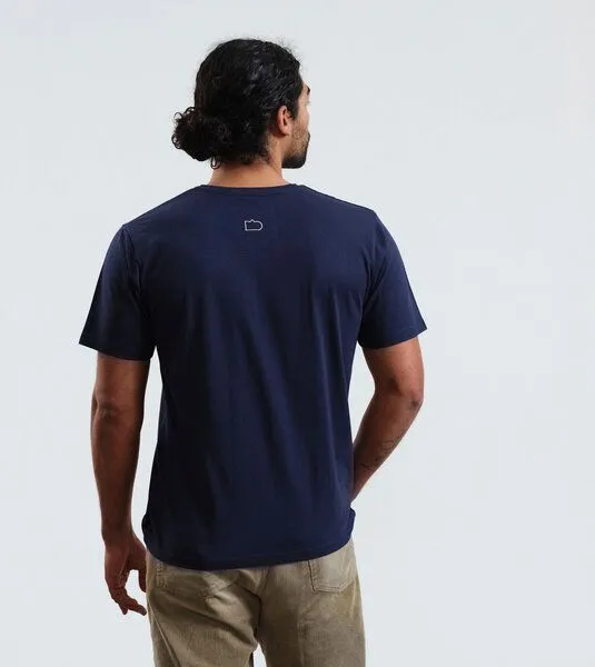 Gary Mash GARY MASH T-Shirt VANLIFE aus Biobaumwolle, Dunkelblau (blau), – Produktbild 4 von 4