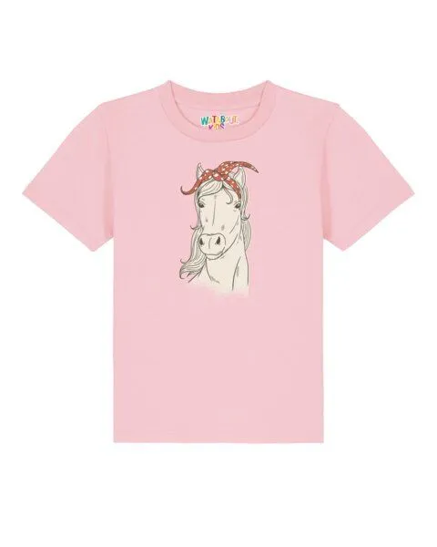 watabout.kids watabout.kids T-Shirt Kinder Pferd, Cotton pink, – Produktbild 1 von 2
