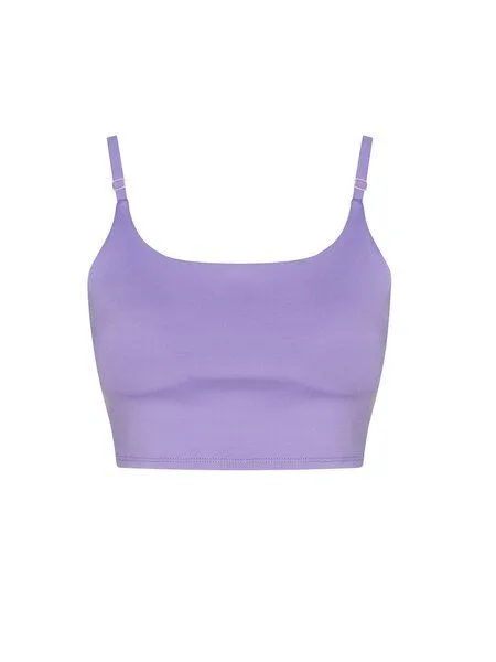 Just Cool Just Cool Recycleder Damen Sport - BH mit Spaghetti-Träger, Lila (digital lavender), – Produktbild 4 von 4