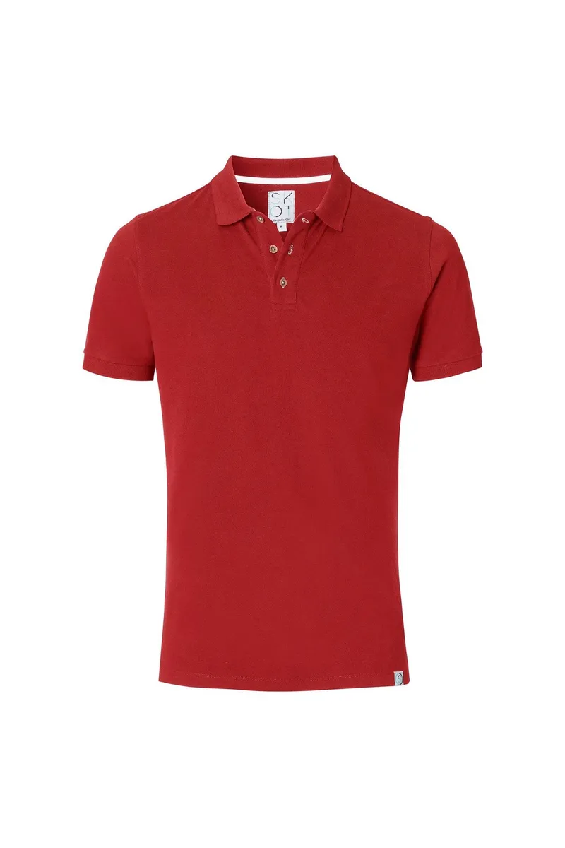 SKOT SKOT Herren vegan Polo, Rot, – Produktbild 1 von 2