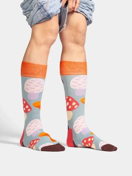 DillySocks DillySocks Bunte Socken, Bio Baumwolle, Magic Mushrooms – Produktbild 2 von 2