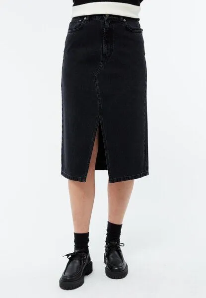 Givn Berlin Givn Berlin Jeansrock GBKARLOTTA aus Bio-Baumwolle, Washed black, – Produktbild 3 von 4