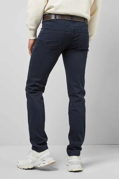 M 5 BY MEYER M 5 BY MEYER Soft Pima Cotton Five Pocket, Blau (marine), – Produktbild 4 von 5
