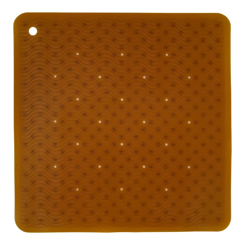 HEVEA HEVEA Duschmatte Wave natural 52,5 x 52,5 cm, Naturkautschuk – Produktbild 1 von 3
