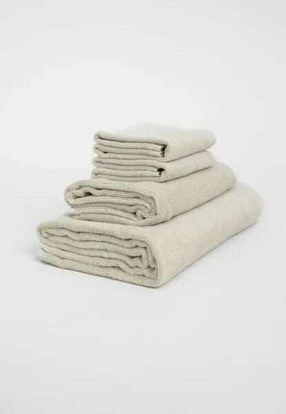 MELA MELA Handtuch Style TANVI aus 100% Bio-Baumwolle, Birke, – Produktbild 5 von 6