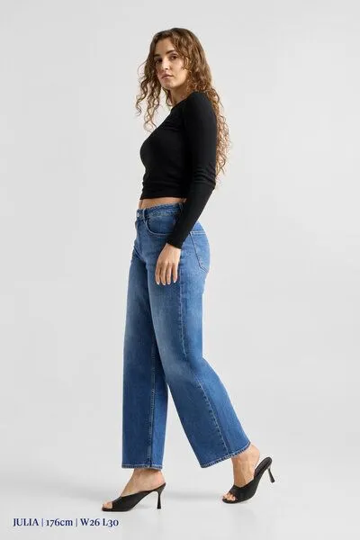 DAWN Damen Jeans ASH Barrel Leg Minimal Stretch DAWN Bio-Baumwolle, Bright blue, – Produktbild 5 von 5