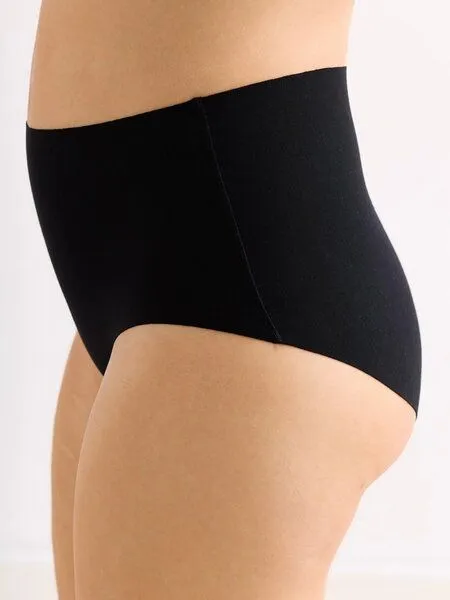 erlich textil erlich textil Light Touch High Waist Slip im 3er Pack aus weichem Modal, made in Europe, Schwarz, – Produktbild 5 von 5
