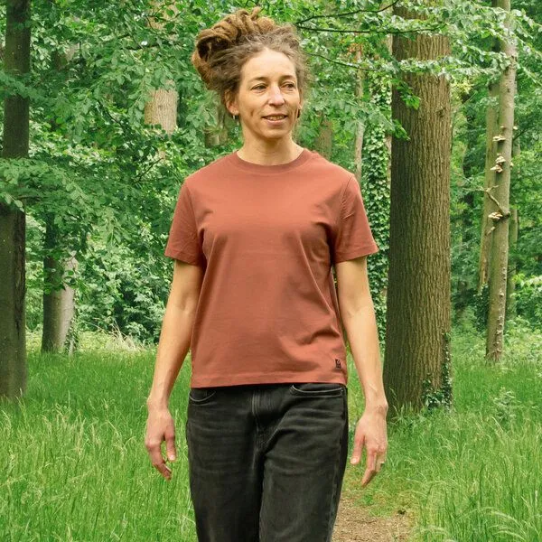 Cmig Cmig Damen T-Shirt Kaffee-Hörnchen für Espressoliebhaber, Heritage brown, – Produktbild 4 von 4