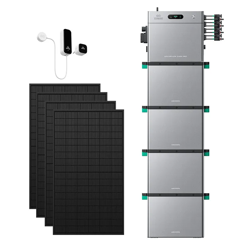 Zendure Deutschland Zendure Deutschland SolarFlow 2400 Pro | 2400W Bi-direktionaler Balkonkraftwerk-Speicher, SolarFlow 2400 Pro + Smart Meter D0 (2.4 kWh) / 4*AB3000L (11.52 kWh) / 4*515W Bifaziale (2678Wp Max) – Produktbild 1 von 1
