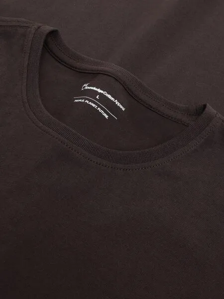KnowledgeCotton Apparel KnowledgeCotton Apparel Basic T-Shirt, Chocolate torte, – Produktbild 3 von 3