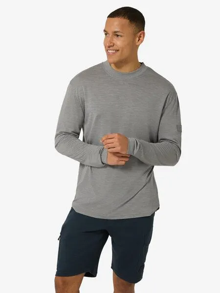 Super.Natural Super.Natural M Casual Rib Bio J LS für Herren, Cashmere grey melange, – Produktbild 2 von 4
