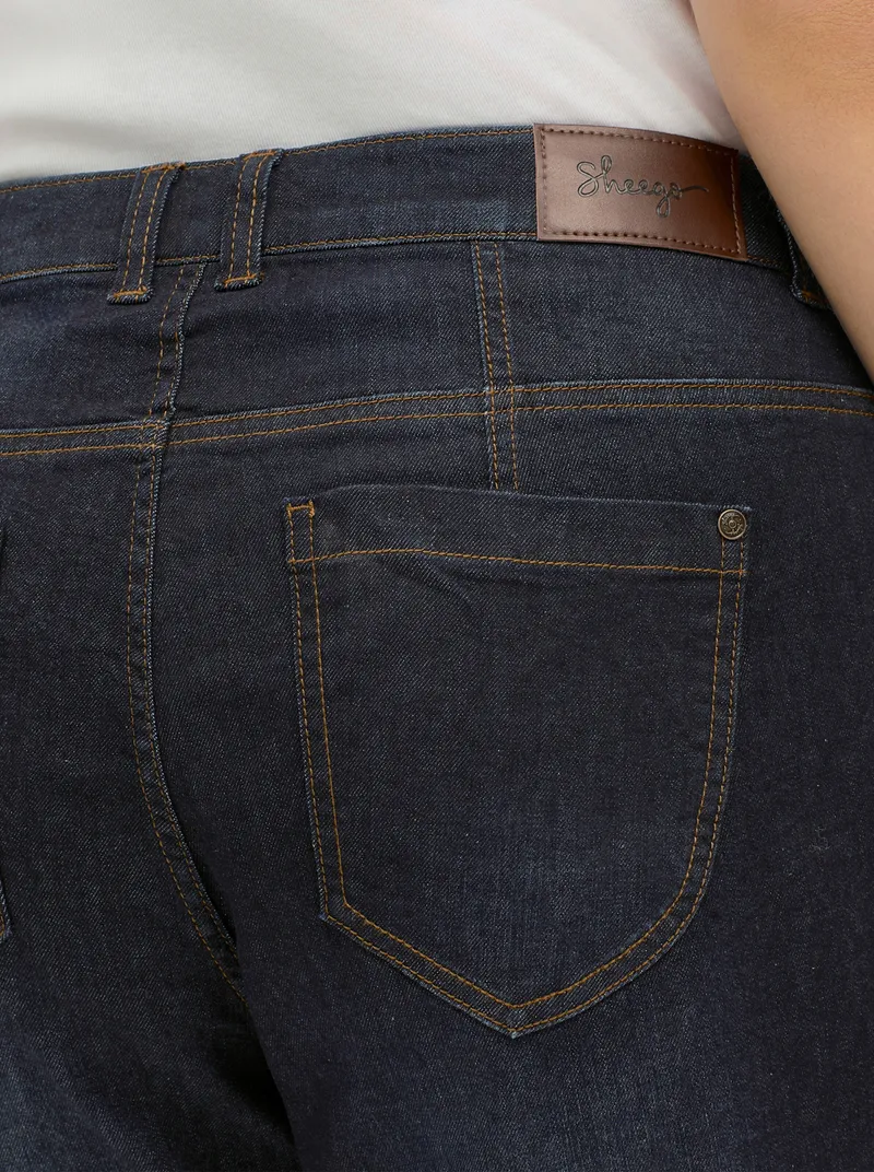 sheego Boyfriend-Jeans, Dark blue, – Produktbild 2 von 2