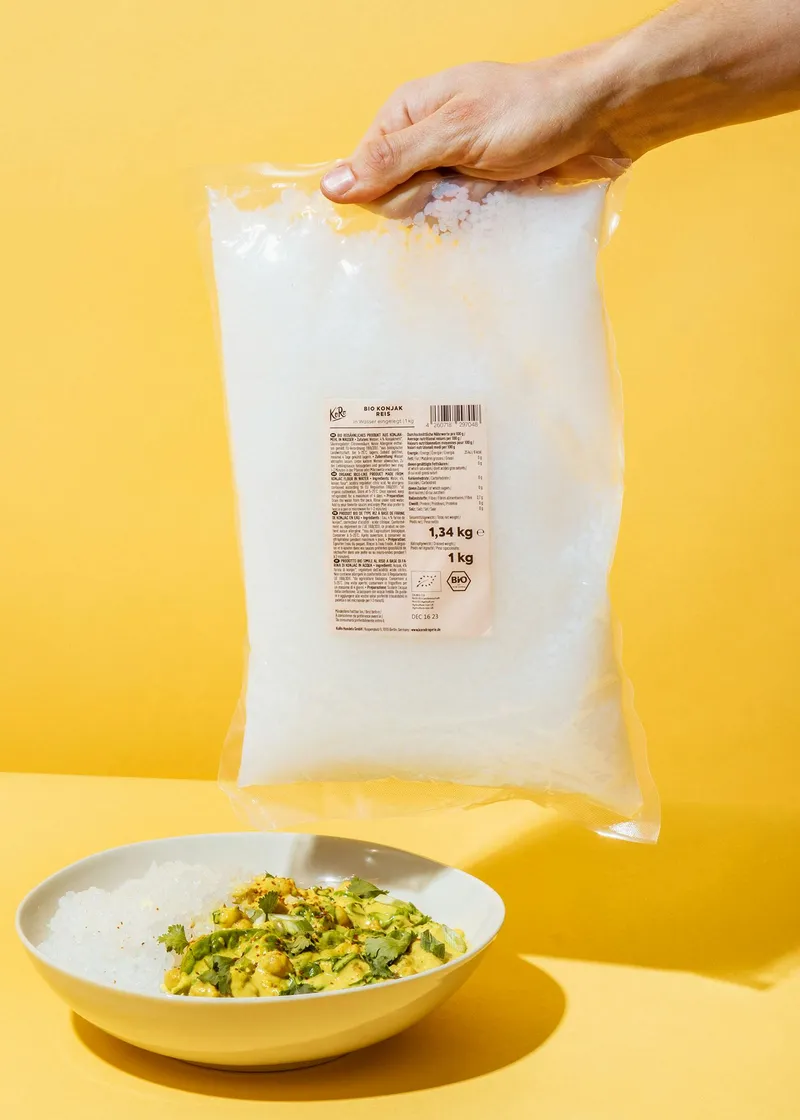 KoRo Bio Konjak Reis in Wasser 1 kg – Produktbild 5 von 5
