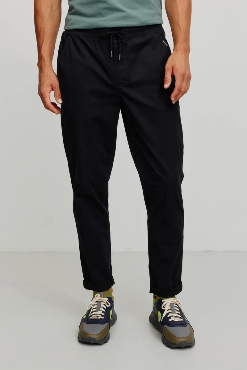 recolution Recolution Herren vegan Jogginghose Chino Taro Schwarz, Schwarz, – Produktbild 2 von 2