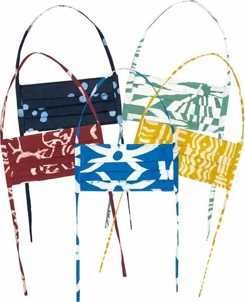 Global Mamas Global Mamas Kids - Mund Nase Masken - Bio & Fair, Gelb, – Produktbild 1 von 3