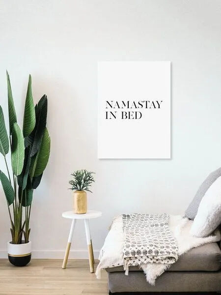 Photocircle Photocircle Poster / Leinwandbild - Namastay in Bed – Produktbild 8 von 8