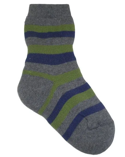 grödo Grödo Baby / Kinder Vollfrottee Socken Bio-Baumwolle, Coke/moos/denim, – Produktbild 1 von 1