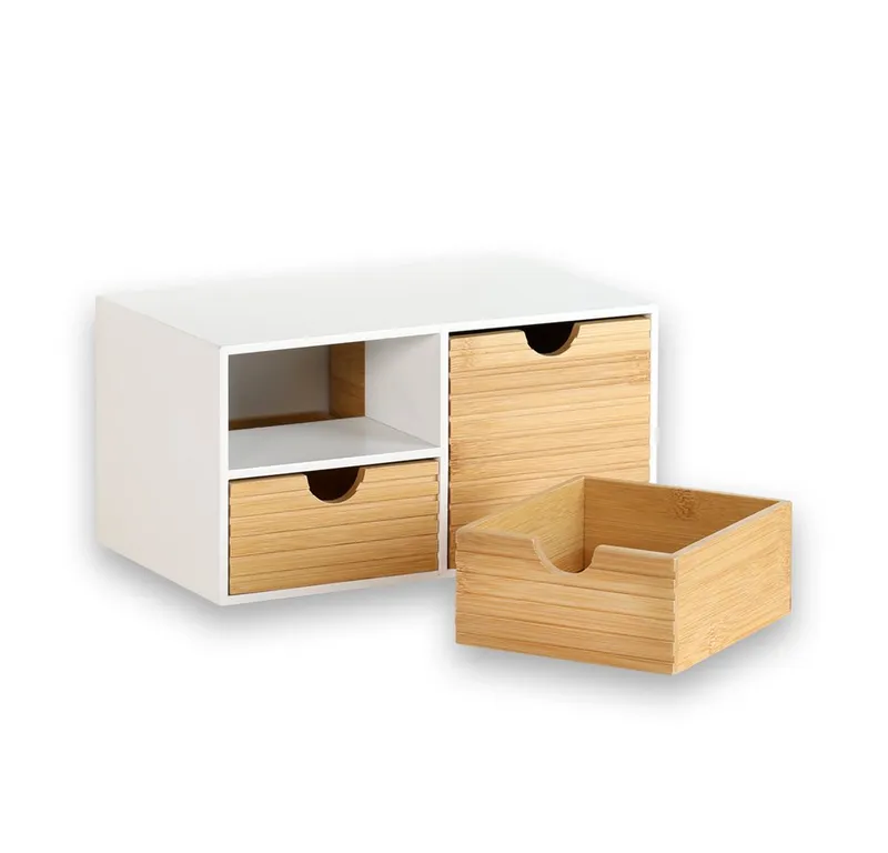 Kesper Kesper Organizer Küchenregal, Aufbewahrungsbox, FSC®-zertifiziert (1 St), Mini-Kommode mit 3 Schubladen, Weiß, – Produktbild 2 von 5