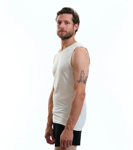 Gary Mash Gary Mash Herren Tanktop Pratt aus TENCEL Lyocell Mix, Ivory (weiß), – Produktbild 2 von 4
