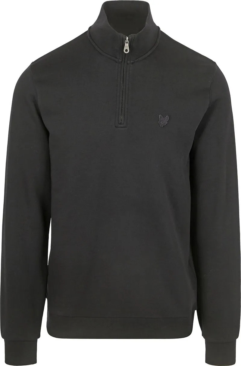 Lyle and Scott Lyle & Scott Half Zip Pull Tonal Schwarz - Größe XL, Schwarz, – Produktbild 1 von 5