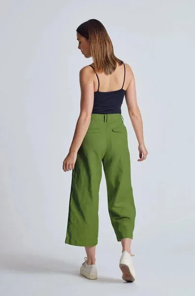 Flax and Loom Flax and Loom Leinen Culotte Betty, Spring green, – Produktbild 2 von 3
