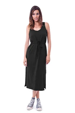 RAVENS VIEW IBIZA RAVENS VIEW IBIZA Damen vegan Kleid Mariona Schwarz – Produktbild 1 von 1