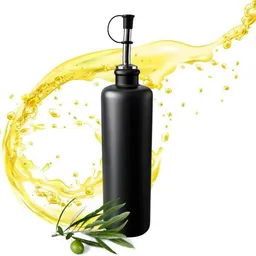 mikken mikken Keramik-Ölflasche 500 ml – matt schwarz mit Edelstahl-Ausgießer – Produktbild 1 von 1