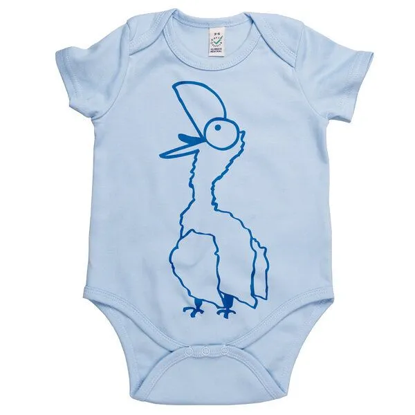HANDGEDRUCKT HANDGEDRUCKT "Schreihals" Baby Body, Softtblue, – Produktbild 1 von 4