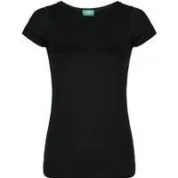 nice to meet me nice to meet me Essential T TENCEL, Deep black, – Produktbild 1 von 1