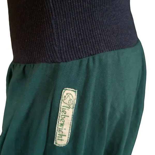 liebewicht liebewicht Jersey Yogahose Sarouelhose Pumphose nach Wahl, Grün/dunkelblau, – Produktbild 4 von 4