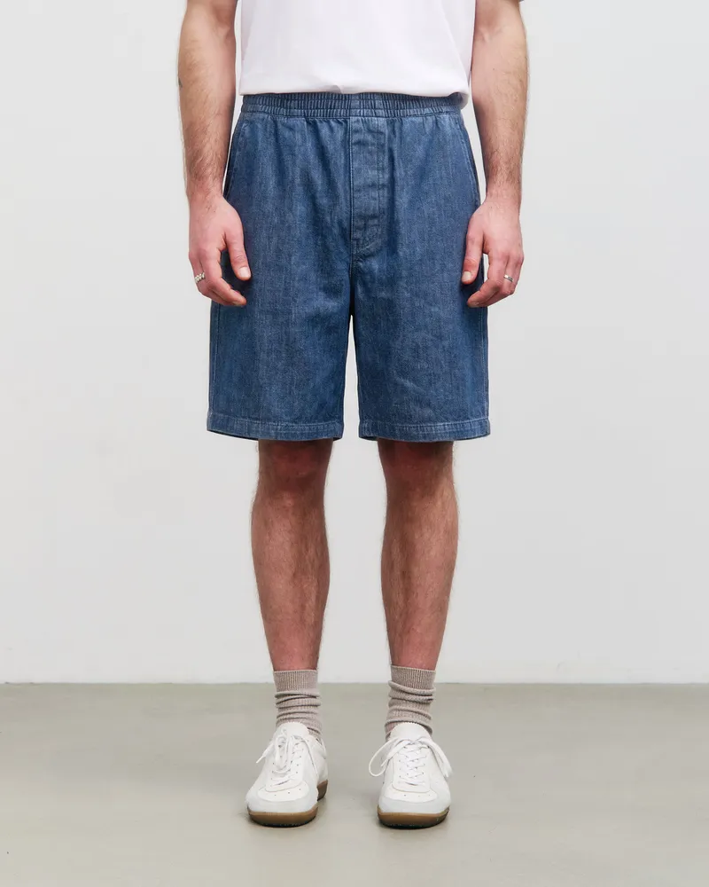 Rotholz Rotholz Herren vegan Shorts Denim Weit Blau, Dunkelblau, – Produktbild 1 von 2