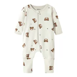 name it Name It 2er-Pack Schlafoveralls mit Klappfuß Bär – Produktbild 1 von 1
