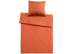 Bettwäsche "Single Jersey" aus Bio-Baumwolle 80 x 80 cm,/135 x 200 cm, chili – Produktbild 1 von 1