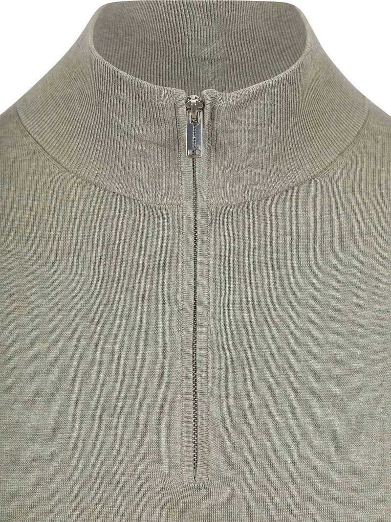 Profuomo Profuomo Half-Zip Pullover Luxury Basic Grün - Größe XL, Grün, – Produktbild 5 von 5