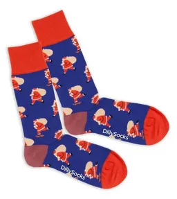 DillySocks DillySocks Socken Hurry Up Santa aus Biobaumwoll-Mix – Produktbild 1 von 1