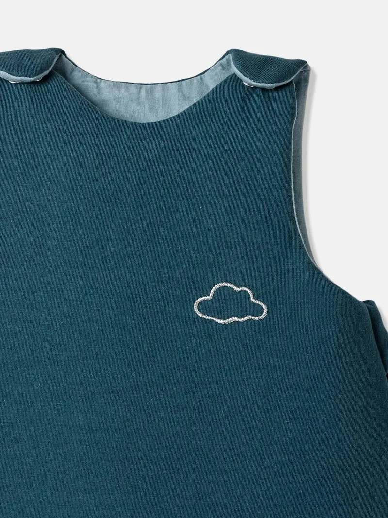 Vertbaudet Ärmelloser Baby Schlafsack ANNECY BASIC TOG 2, Blau chambray, – Produktbild 1 von 3