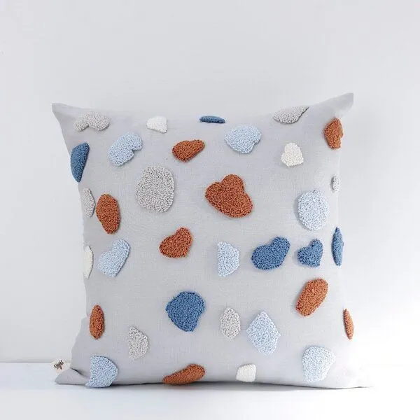 2 Stories 2 Stories Kissen "Terrazzo", Grau, – Produktbild 1 von 3