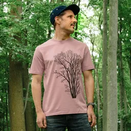 Cmig Cmig Herren T-Shirt Erle mit Elster / T-Shirt mit Baum – Produktbild 1 von 1