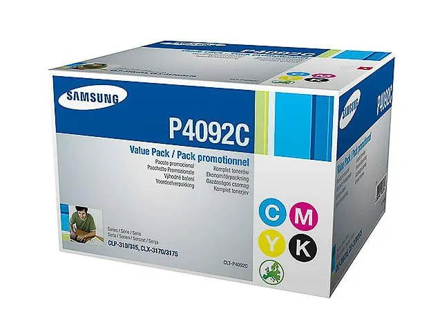Samsung Samsung Rainbow Kit CLT-P4092C Rainbow-Kit schwarz, cyan, magenta, gelb – Produktbild 2 von 2