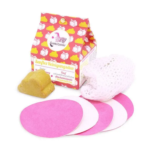 Lamazuna Lamazuna Sanftes Reinigungsduo Geschenk Set – Gesichtsreinigung & Abschminkpads – Produktbild 1 von 2