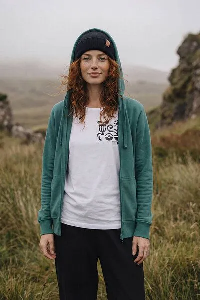 KOKOworld KOKOworld Kapuzenjacke Goa-Zip, Teal sun&soil (petrol), – Produktbild 2 von 4