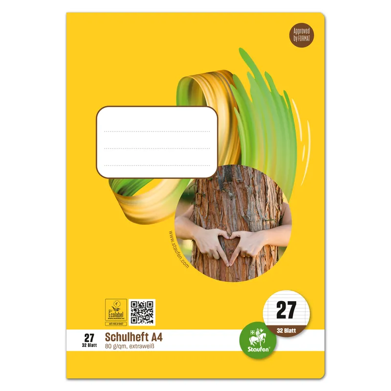 Staufen Staufen Schulheft Style DIN A4 liniert mit Rand innen/außen Lineatur 27 32 Bl. – Produktbild 1 von 2