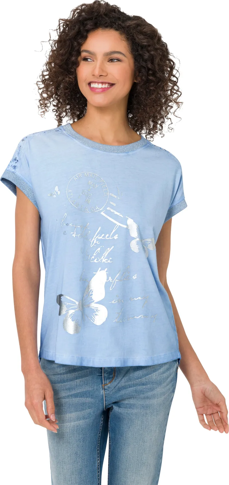heine Kurzarmshirt eisblau, Eisblau, – Produktbild 2 von 2