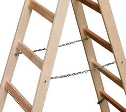 KRAUSE KRAUSE Klapp-Holzleiter 2x5 Sprossen – Produktbild 1 von 1